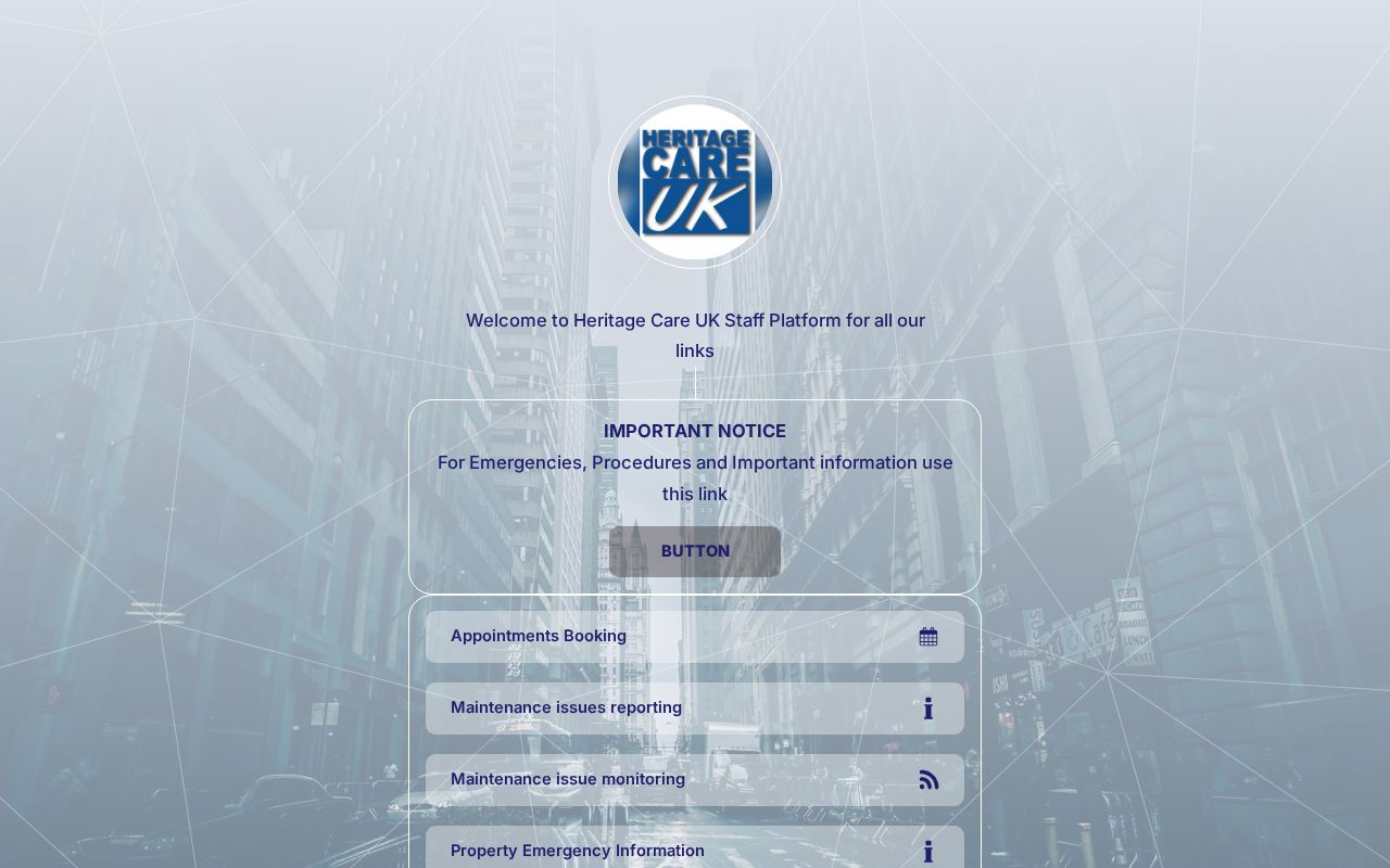 Heritage Care Uk Staff Platform